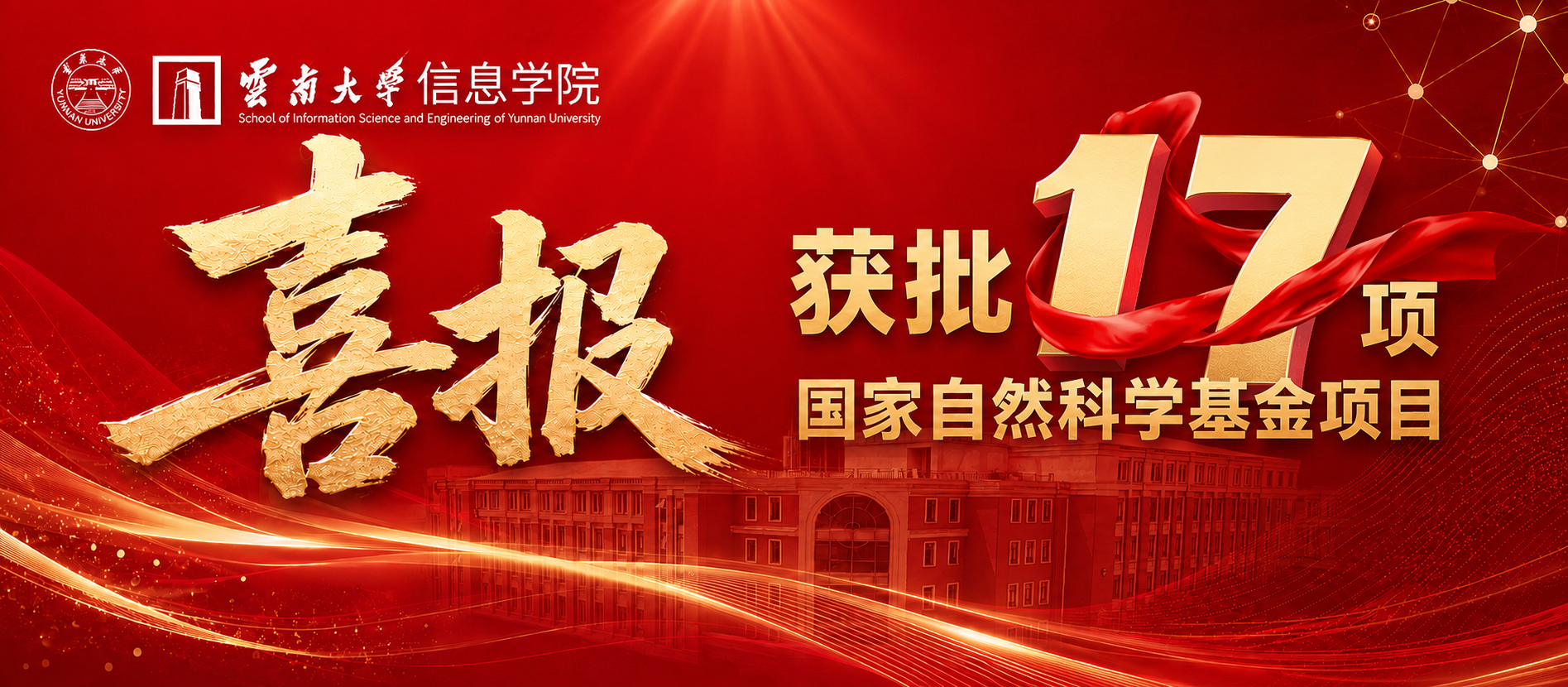 喜报！威廉体育获批17项国家自然科学基金项目